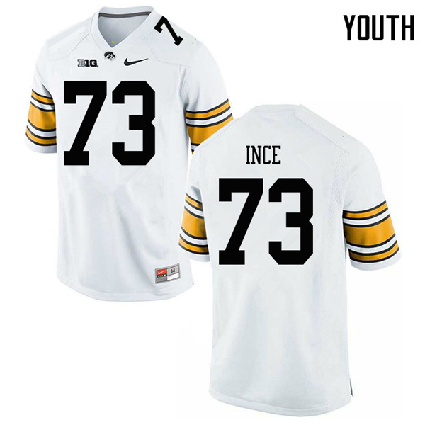 Youth #73 Cody Ince Iowa Hawkeyes College Football Jerseys Sale-White